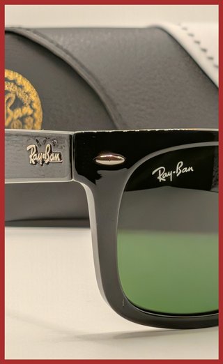 Gafas de Sol Ray-Ban Wayfarer Negras Verdes