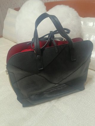 Bolso reversible Desigual negro y rojo