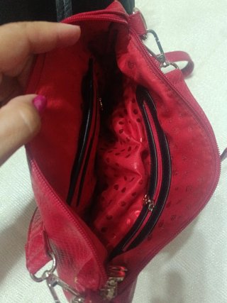 Bolso reversible Desigual negro y rojo