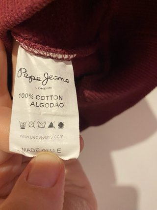 Sudadera Pepe Jeans Granate Talla M