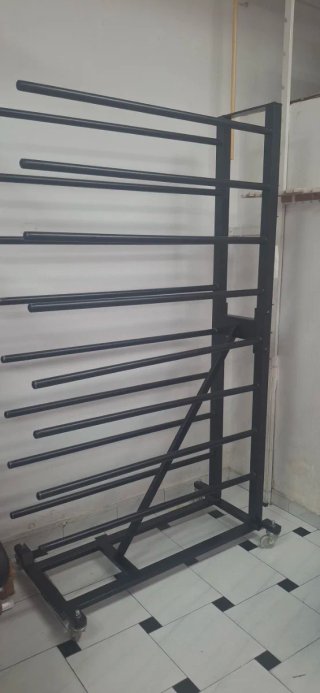 Expositor Rollos Telas Cortinas Metálico