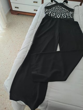 Mono largo estampado geométrico