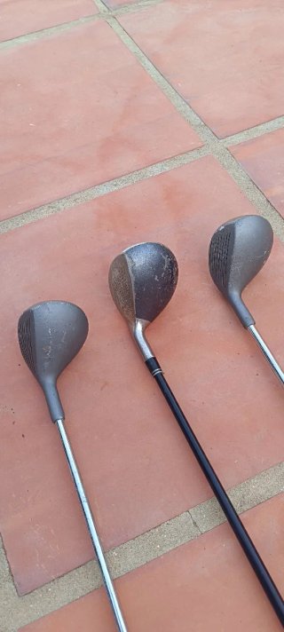 Bolsa y palos de golf