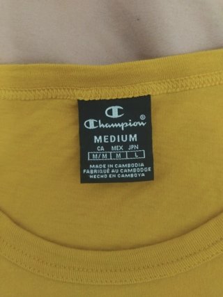 Camiseta Champion Amarilla