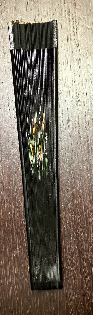 Abanico madera pintado artesanalmente