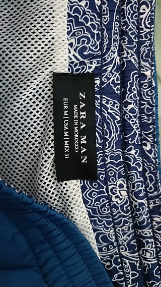 Bañador Zara Hombre Azul