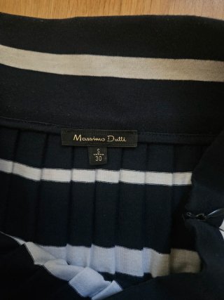 Falda Massimo Dutti Rayas Talla S nueva