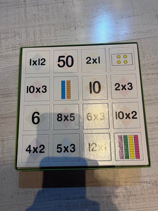 Juego de mesa Tablas de Multiplicar Lotto