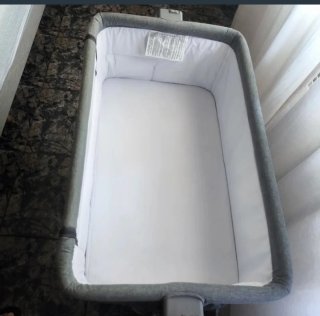 Cuna colecho Kinderkraft gris