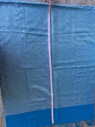 Foulard donna blu e argento