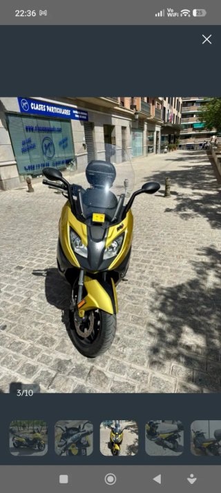 BMW C 650 Sport Maxi-Scooter Amarilla
