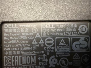 Docking Station Dell WD19S Thunderbolt