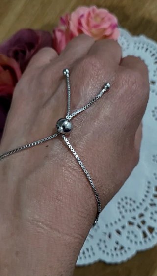Pulsera fina circonitas ajustable