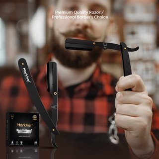 Navaja de Barbero Markhor + 100 Cuchillas