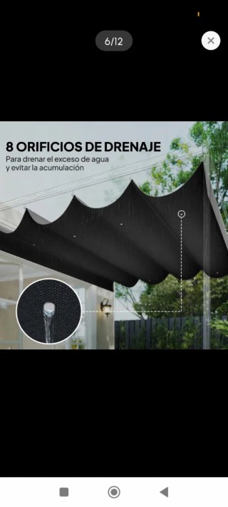 Tetto di ricambio per gazebo 4x3