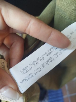 Gabardina larga Lino Algodón Zara Oversize