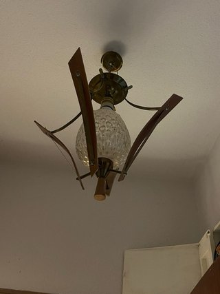 Lámparas de araña vintage dorada