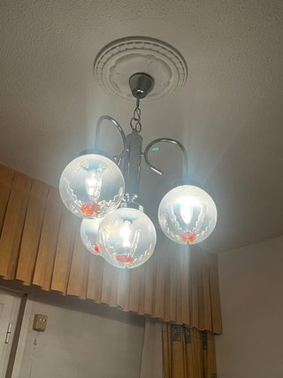 Lámparas de araña vintage dorada