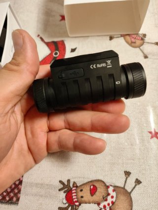 Linterna frontal Wurkkos HD50, nueva. Sin batería