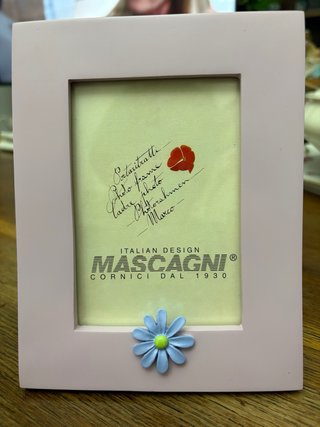 Orologio e porta foto Mascagni lilla