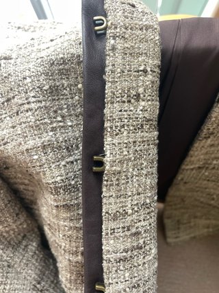 Chaqueta Uterqüe Beige/Gris Tweed