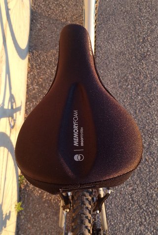 Bicicleta urbana Decathlon cómoda con sillín nuevo