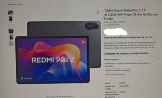 Xiaomi Redmi Pad 2 11 4/128GB Gris