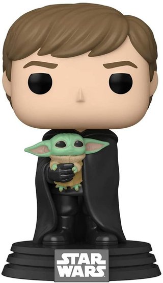 Funko POP Luke Skywalker with Grogu #482, nuovo