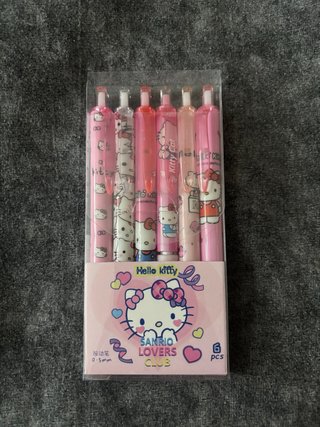 Set 6 Bolígrafos Hello Kitty