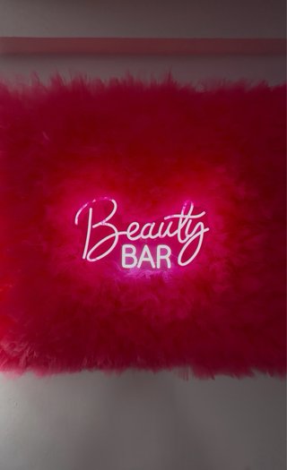Letrero para un salón de belleza