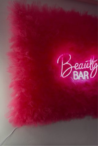 Letrero para un salón de belleza
