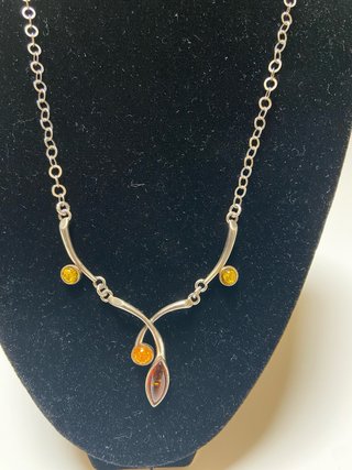 Collar Plata 925 y Ámbar