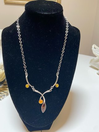 Collar Plata 925 y Ámbar