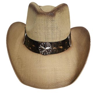 Sombrero Cowboy Talla 58CM - Paja Trenzada Adulto