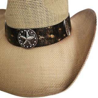 Sombrero Cowboy Talla 58CM - Paja Trenzada Adulto