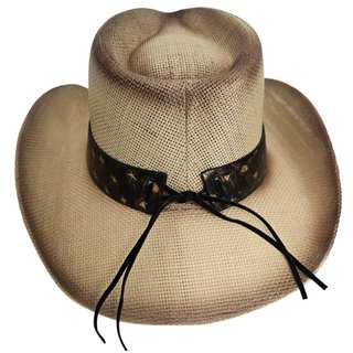Sombrero Cowboy Talla 58CM - Paja Trenzada Adulto