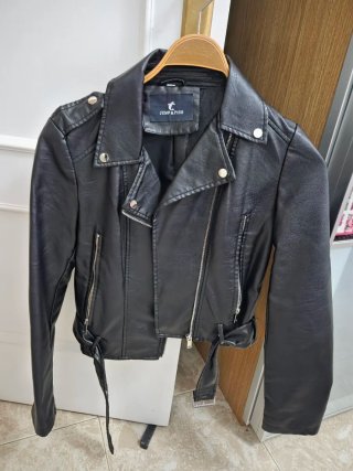 Chaqueta Polipiel negra