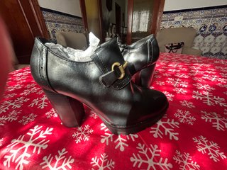 Botines tacón negros talla 38