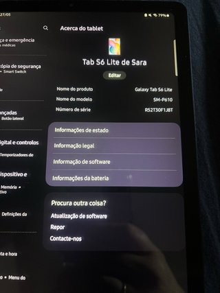 Tablet Samsung Galaxy S6 Lite 64GB Wi-Fi