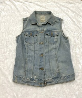 Chaleco vaquero azul