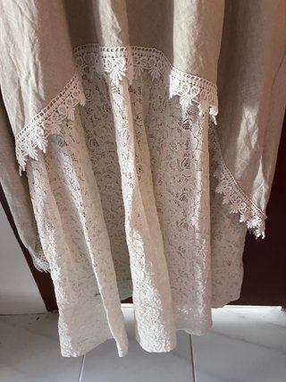 Vestido de Novia Celtic de lino y encaje