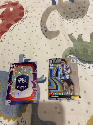 Cromos Adrenalyn Mundial Francia y Messi