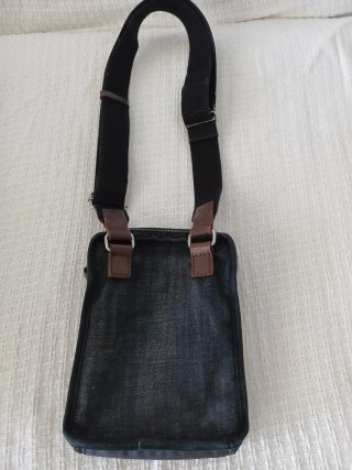 Diesel men's denim crossbody bag — vintage