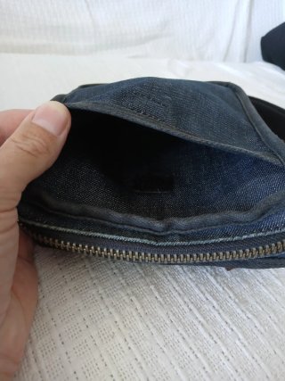 Diesel men's denim crossbody bag — vintage