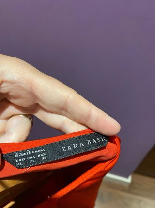 Blusa Zara Roja Talla XL