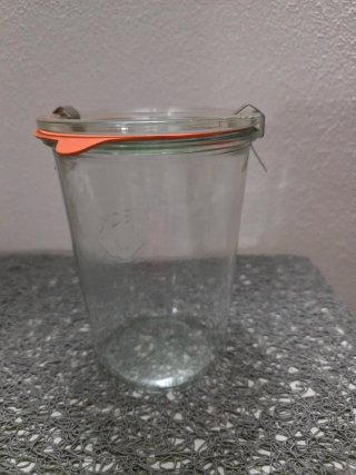 Vaso Weck Droit 850ml con Coperchio