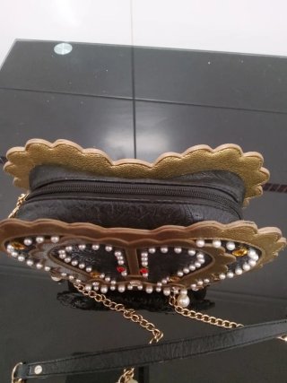 Bolso Vendula London Corona Piel Negro/Dorado