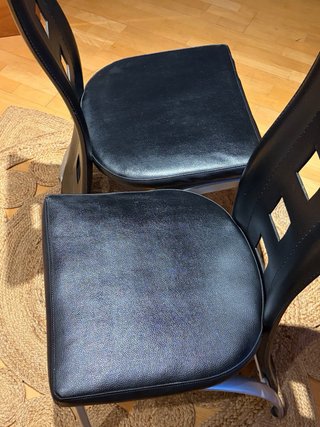 Juego de 2 o 4 sillas de Piel