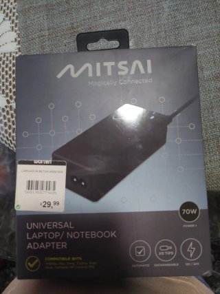 Cargador Mitsai Universal Laptop 65W/70W