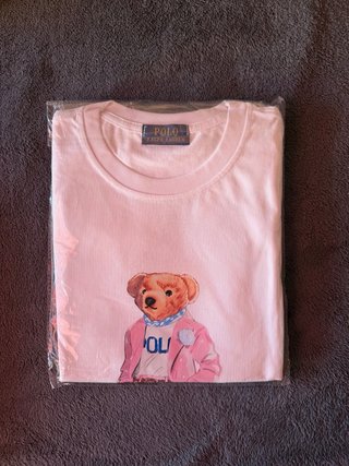 Camiseta Polo Ralph Lauren Oso Rosa